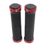 Poign�es de v�lo, double verrouillage sur le guidon de v�lo de verrouillage poign�es en caoutchouc poign�es ...