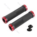 Poign�e de verrouillage pour v�lo de route, 1 paire, guidon de v�lo, vtt, bmx, rouge