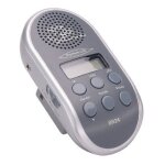 Point br 24 radio pour vlo avec tuner pll et entre mp3 argent
