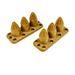 Pointes de bottes boucles de chaussures d'autodfense et de combat marron