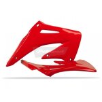 Polisport - ouies radiateur crf450r 02 - 04 rouge