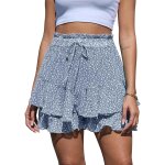 Polki - short femme ete shorts a volants femme courte mini short floral jupe femme chic polyvalente boheme ... Polki - short femme ete shorts a volants femme courte mini short floral jupe femme chic polyvalente boheme ...
