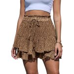 Polki - short femme ete shorts a volants femme courte mini short floral jupe femme chic polyvalente boheme ... Polki - short femme ete shorts a volants femme courte mini short floral jupe femme chic polyvalente boheme ...