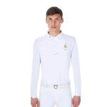 Polo de concours manches longues equestro x fise s male blanc