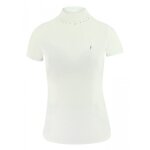 Polo equitheme efel - couleur : blanc, taille : m, equitation femme