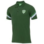 S - polo homme - as saint etienne - asse - vert - manches courtes - 65% coton 35% polyester