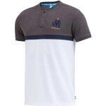 S - polo - olympique de marseille - om - blanc - manches courtes - coton