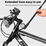 Pompe a air haute pression avec jauge 300psi, valve am�ricaine / presta, gonfleur de pneus de v�lo, fourche ...