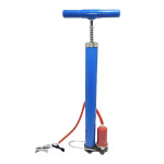 Pompe a air manuelle mini pour v�lo 120 psi multi valve bleu