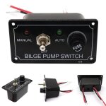 Pompe de cale marine dc 12v, panneau de commutation avec indicateur led, fusible en plastique adapt ...