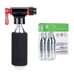 Pompe a co2 pour vlo, pompe manuelle pour vlo, tube de pneu en aluminium, pompe manuelle avec cartouche ...