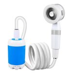Pompe de douche electrique rechargeable, pompe de douche de camping, pomme de douche extrieure portable, ...