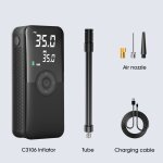 Pompe de gonflage electrique avec lampe a led, compresseur d'air de voiture, pompe gonflable portable, ... Pompe de gonflage electrique avec lampe a led, compresseur d'air de voiture, pompe gonflable portable, ...