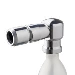 Pompe gonfleur cartouche embout presta / schrader - super b tb - fp08 - blanc - tu