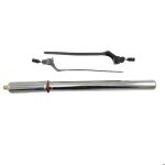 Pompe a main - chrome - 300 mm - raccord presta / schrader - fixation colliers - vlo vintage