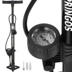 Pompe a main de v�lo springos� avec manom�tre a air jusqu'� 11 bar - t�te a double valve
