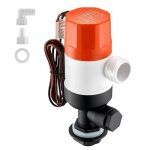 Pompe de vivier pour bateau - duoku - pompe d'a�ration de vivier droite - 12 v 500 gph - avec double ...