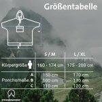 Poncho de pluie stadwerk ¿ protection contre la pluie pour la randonne avec poche poitrine transparente ...