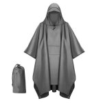 Poncho de pluie tactique d'extérieur 3 en 1, cape individuelle, imperméable de camping, niveau de pluie, ... Poncho de pluie tactique d'extérieur 3 en 1, cape individuelle, imperméable de camping, niveau de pluie, ...