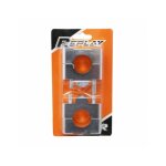 Pontet rehausse adaptateur de guidon replay pour moto ?22mm a 28mm h20mm argent