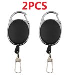 Porte - badge rtractable pour la pche a la mouche, rtracteur zinger avec rinitialisation a ressort ...