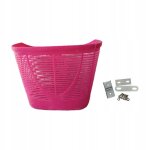 Porte - bagages avant pour vélo, courses, pique - nique, rose foncé Porte - bagages avant pour vélo, courses, pique - nique, rose foncé