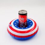 Porte - boisson gonflable drapeau amricain, sous - verre d'eau, porte - gobelet de boisson flottant, ...