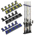 Porte - cannes a pche, support mural vertical pour stocker jusqu' 10 cannes a pche, outil de stockage ...