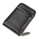 Porte - cartes rfid cuir vritable noir