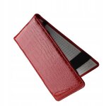 Porte - carte de score de golf en cuir pu, accessoires portables, 18 x 11 cm, distance, rouge