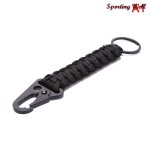 Porte - cl� en paracorde, mousqueton de camping militaire, ouvre - bouteille en corde