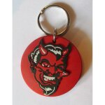 Porte clé devil rouge diable plastique souple auto voiture Porte clé devil rouge diable plastique souple auto voiture