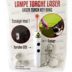 Promotion ! porte - clé 'lampe torche laser' blanc Promotion ! porte - clé 'lampe torche laser' blanc