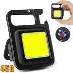 Porte - cls led lampe de poche portable edc lampe de travail type - c mini torche rechargeable camping ...