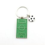 Porte - cls de terrain de football pour hommes, porte - cls d'ornement de terrain de football, souvenir ...