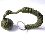 Porte - cls en ulde parachute avec boule d'acier d'autodfense, equipement de plein air, survie sauvage, ...