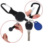 Porte - clefs rétractable avec mousqueton 1 pièce porte - cartes clip de ceinture enrouleur longueur ... Porte - clefs rétractable avec mousqueton 1 pièce porte - cartes clip de ceinture enrouleur longueur ...