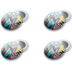 Porte - dossard aimant running - pack 4 aimants dossards triathlon, fixation haute rsistance, accessoires ...