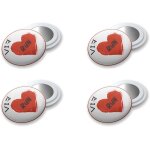 Porte - dossard aimant running - pack 4 aimants dossards triathlon, fixation haute rsistance, accessoires ...
