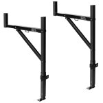 Porte - echelle pour pickup - vevor - charge 113 kg - porte - bagages en acier extensible 49 - 87 cm ...