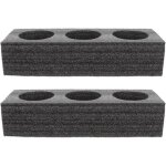 Porte - gobelets en mousse pour 6 tasses et verres, transport s�curis�, amortissement des chocs, id�al ...