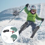 Porte - masque de ski avec crochet pour homme et femme, 2 pices, clip de protection pour casque de ski, ...