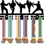 Porte - mdailles de taekwondo, prsentoir a mdailles en acrylique, cadre pour mdailles de sport, support ...
