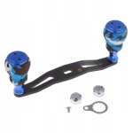 Porte - moulinet et bouton de rechange pour moulinet a canne en fibre de carbone bleu Porte - moulinet et bouton de rechange pour moulinet a canne en fibre de carbone bleu