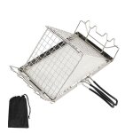 Porte - pain en acier inoxydable pour camping en plein air ptisserie pour toast matriel de grill japonais ...