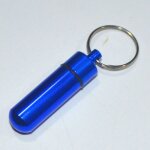 Porte - pilule portable etanche, mini porte - clés en aluminium, boîte a médicaments de randonnée mise ... Porte - pilule portable etanche, mini porte - clés en aluminium, boîte a médicaments de randonnée mise ...
