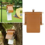 Porte rouleau de papier hyginique portable, tente de camping en plein air, porte rouleau de papier, ...