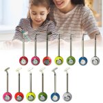 Porte - stylo de balle de golf en mtal, joli et stable, ornement de bureau, avec horloge pour etudiants ...