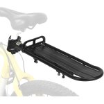 Porte - velos arriere retractable - capacite de 22 lb, porte - bagages reglable en aluminium
