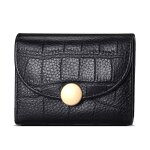 Portefeuille en cuir véritable avec blocage rfid pour femme le noir Portefeuille en cuir véritable avec blocage rfid pour femme le noir